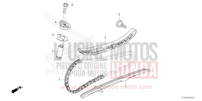 CAM CHAIN for Forza 350 MAT PEARL PACIFIC BLUE (PB397) from 2024